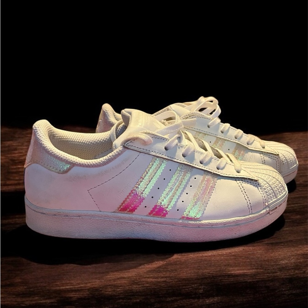 Adidas Superstar Little Girls (size 3) sneakers - GUC